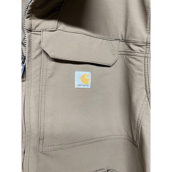 Carhartt Rain Defender Super Dux Softshell Jacket Brown Men’s Size XXL - Picture 6 of 12
